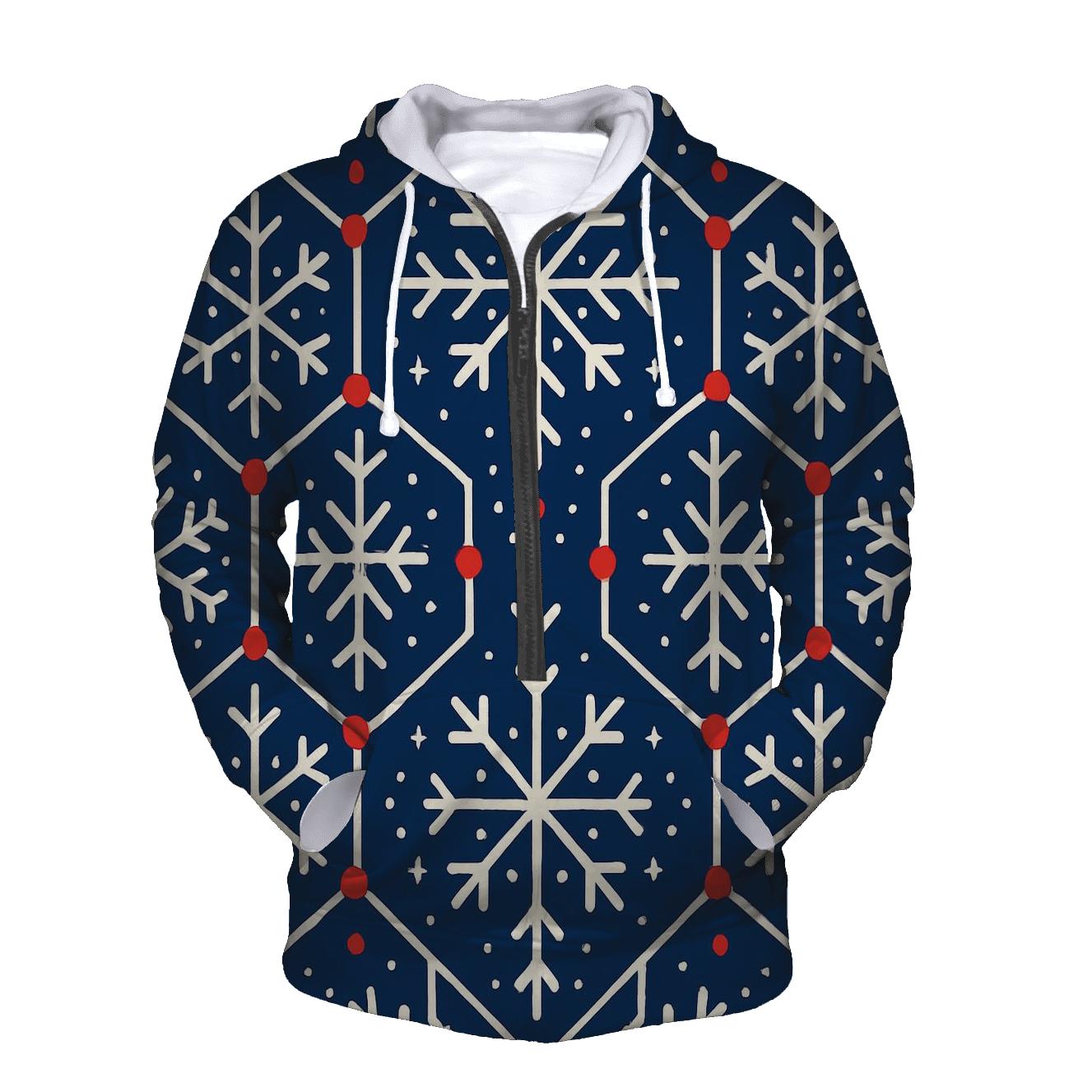 Snowflake Lattice Night Sky hoodie designs