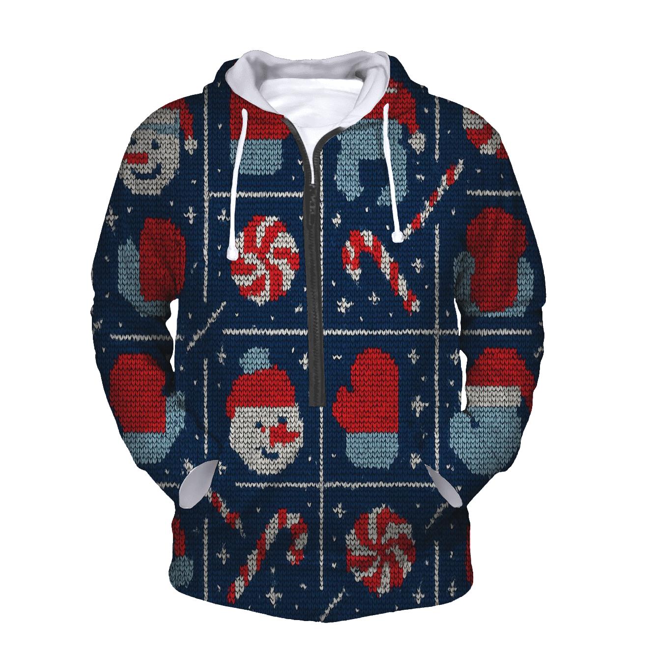 Frosty Meteor Shower Grid Design heavyweight hoodies