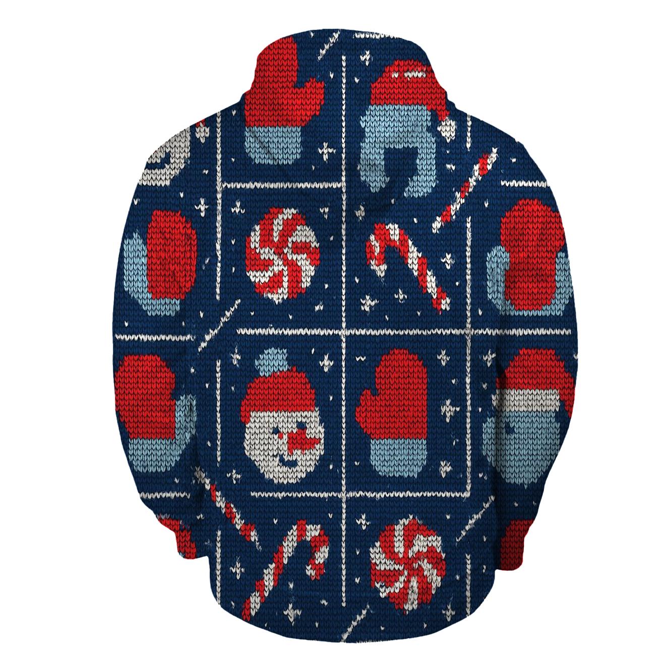 Frosty Meteor Shower Grid Design heavyweight hoodies