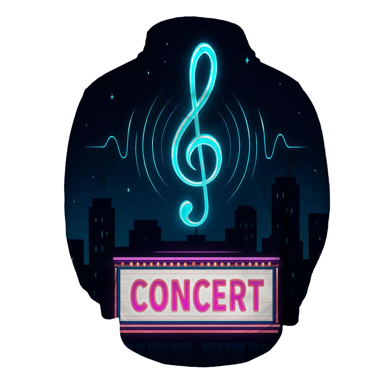 Neon Metro Marquee custom hoodies