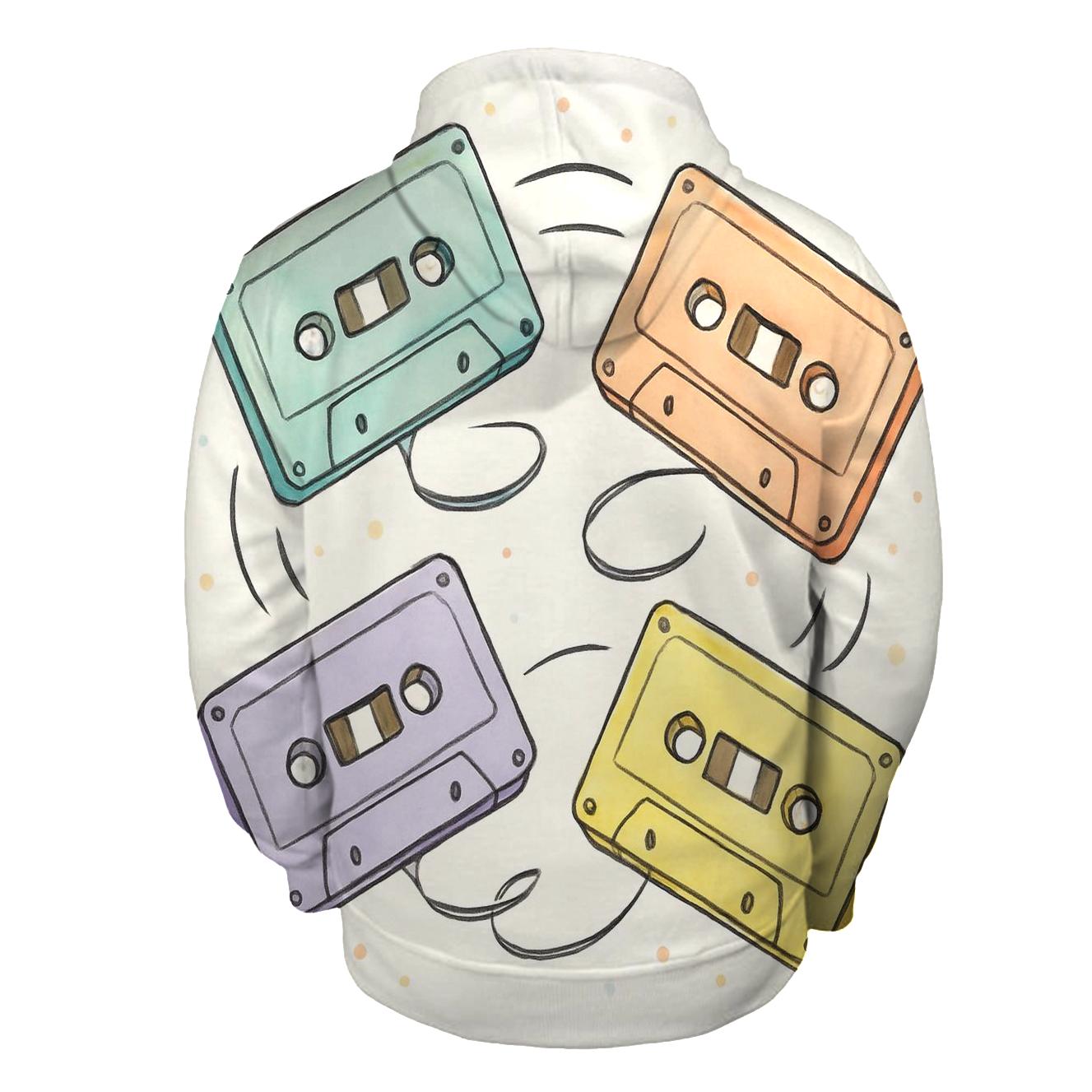Pastel Cassette Carousel premium hoodies