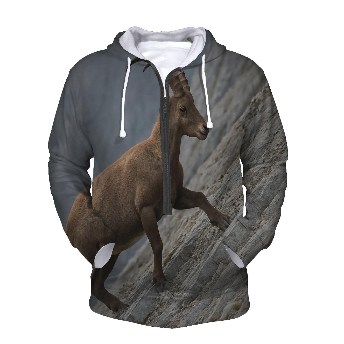 High Step Alpine Ibex zip-up hoodies
