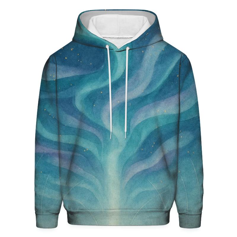 Aurora Of Stillness embroidered hoodies