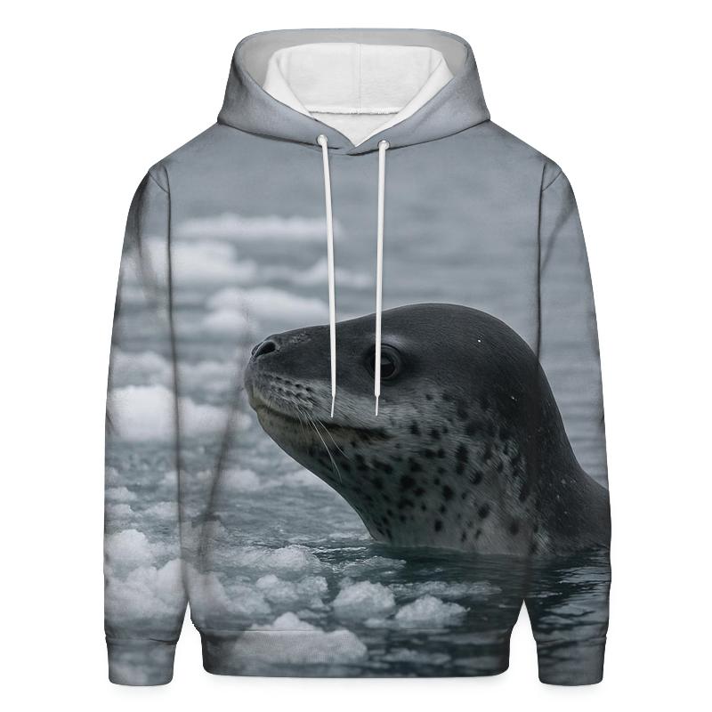 Ice Edge Sentinel Leopard Seal premium hoodies