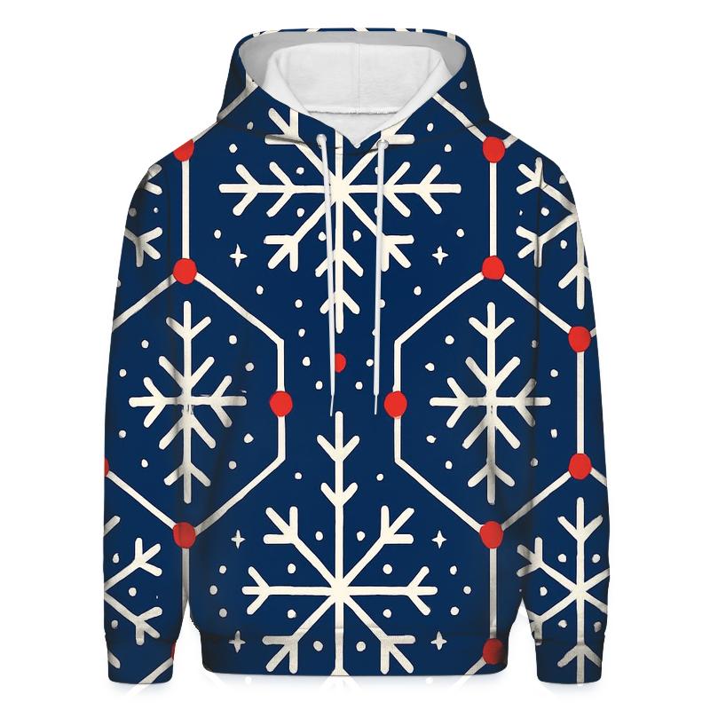 Snowflake Lattice Night Sky lightweight hoodies