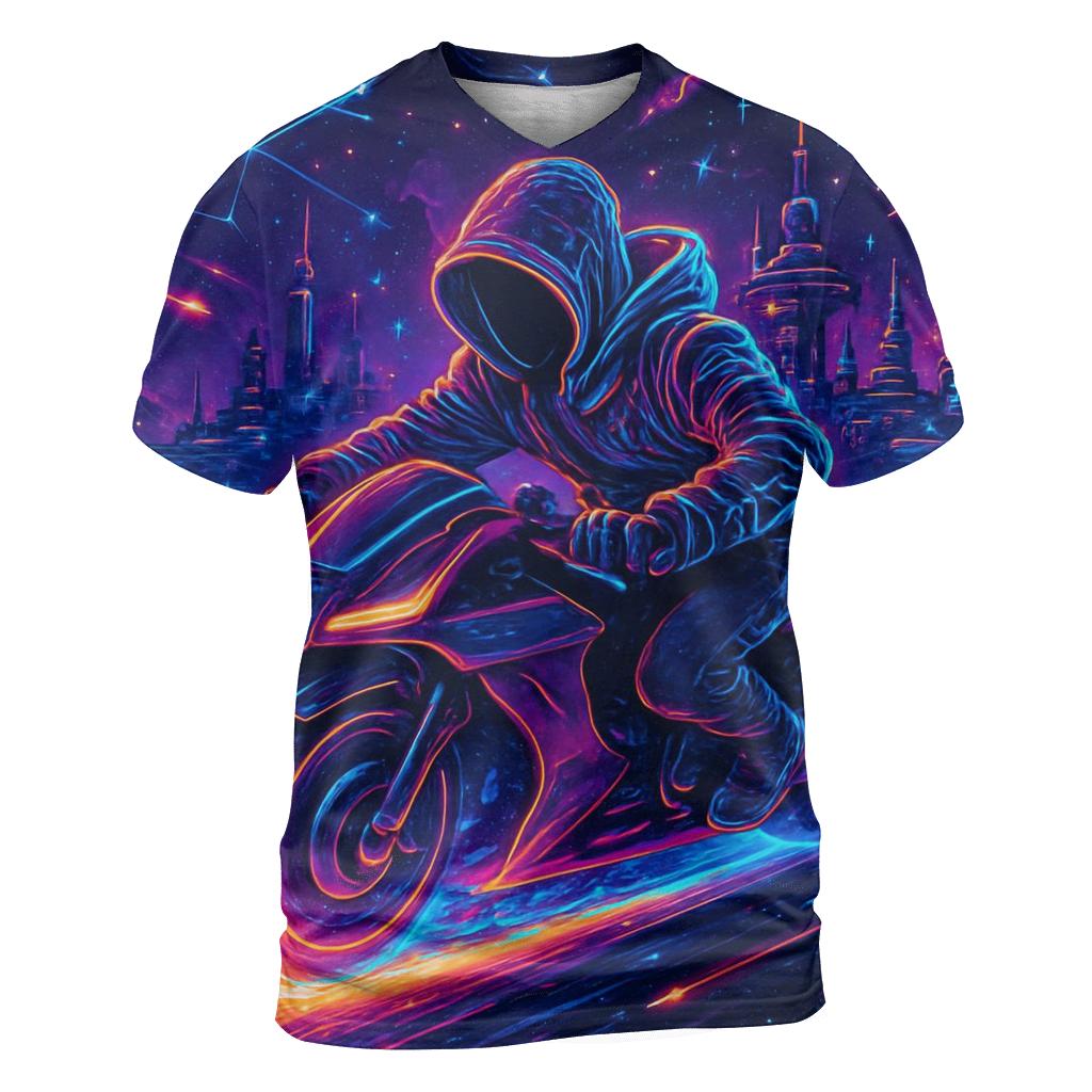 Neon Quasar Street Racer unique graphic print tees