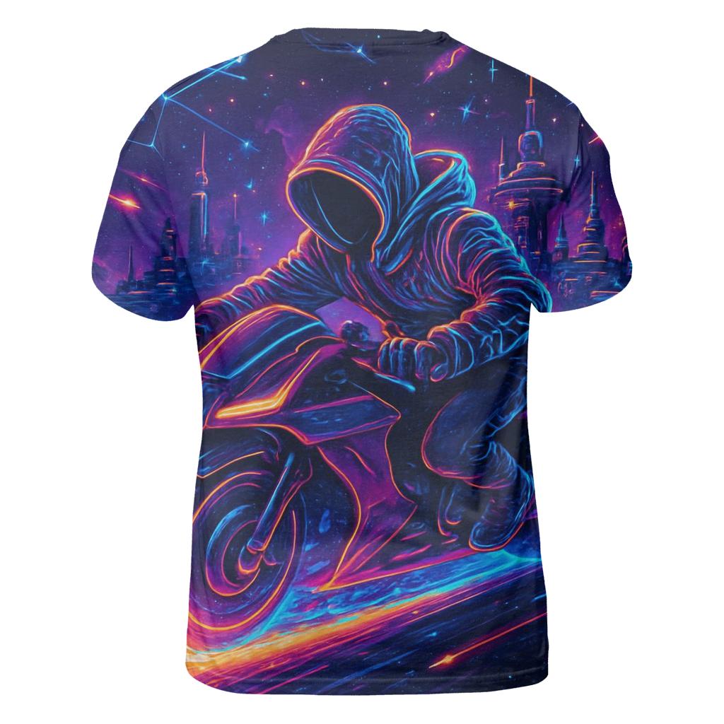 Neon Quasar Street Racer unique graphic print tees