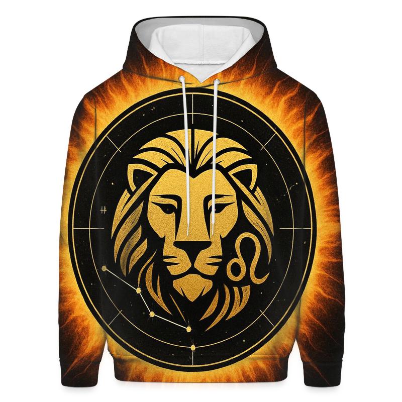 Leo Solar Crown Star Map Emblem hoodie styles