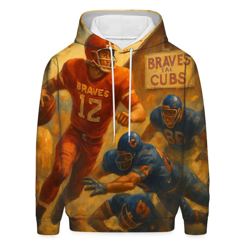 Autumn Orchard Scrimmage Braves Versus Cubs embroidered hoodies