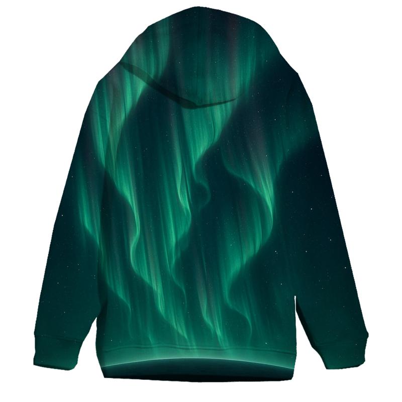 Aurora Curtain Over Planet Limb graphic hoodies