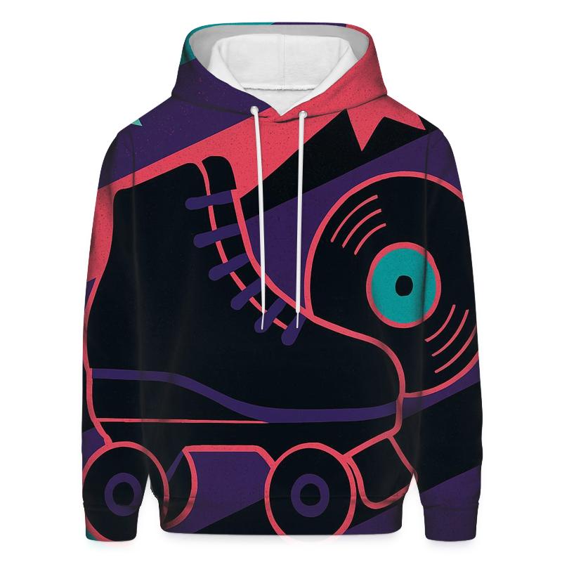 Disco Roller Rink Lightning Stripes hoodie trends