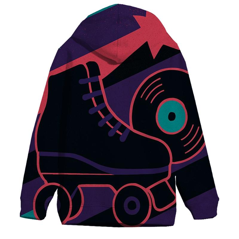 Disco Roller Rink Lightning Stripes hoodie trends