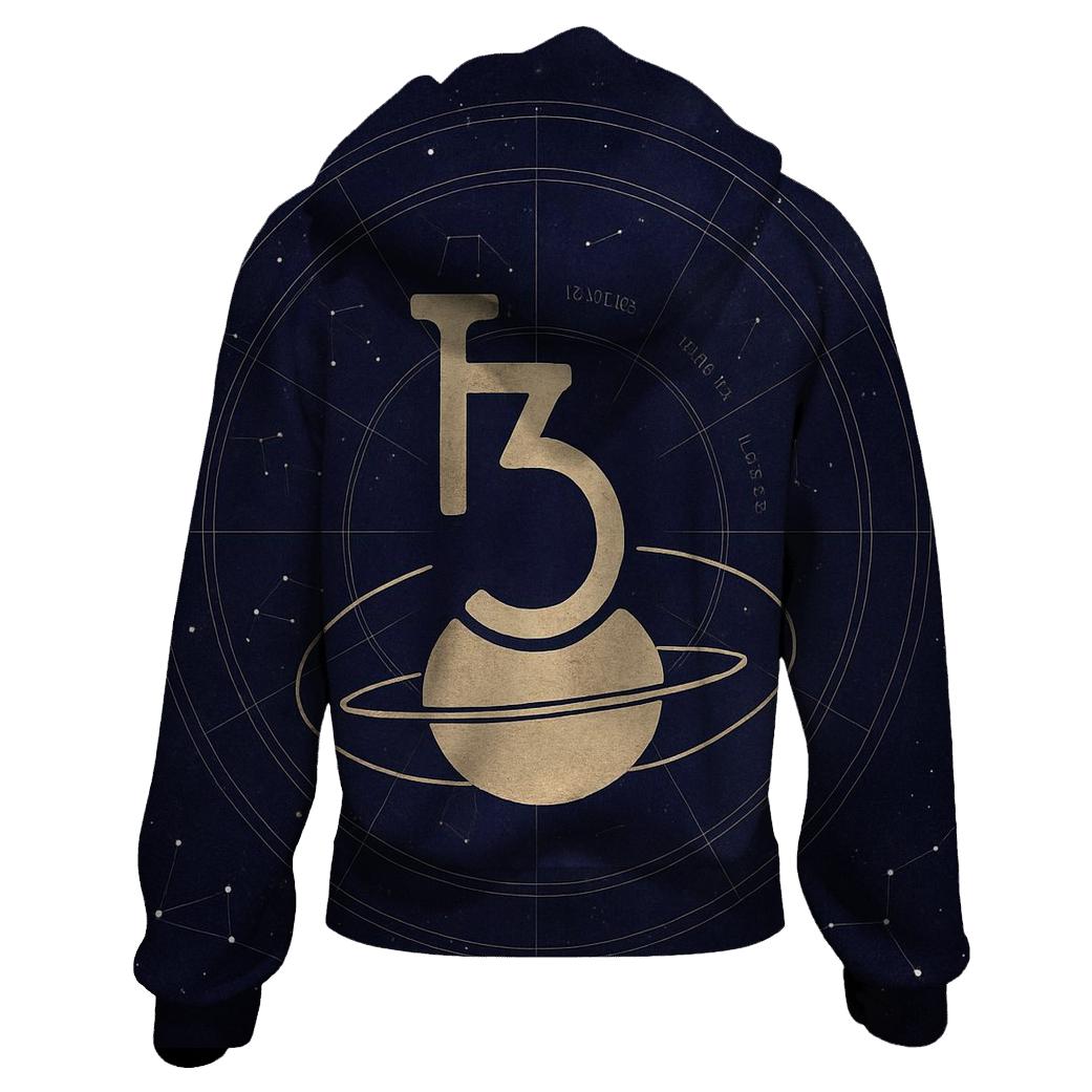 Saturn Return Night Chart Collage premium hoodies