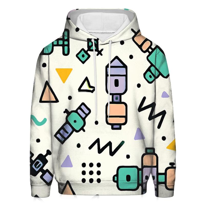 Memphis Space Station Confetti hoodie styles