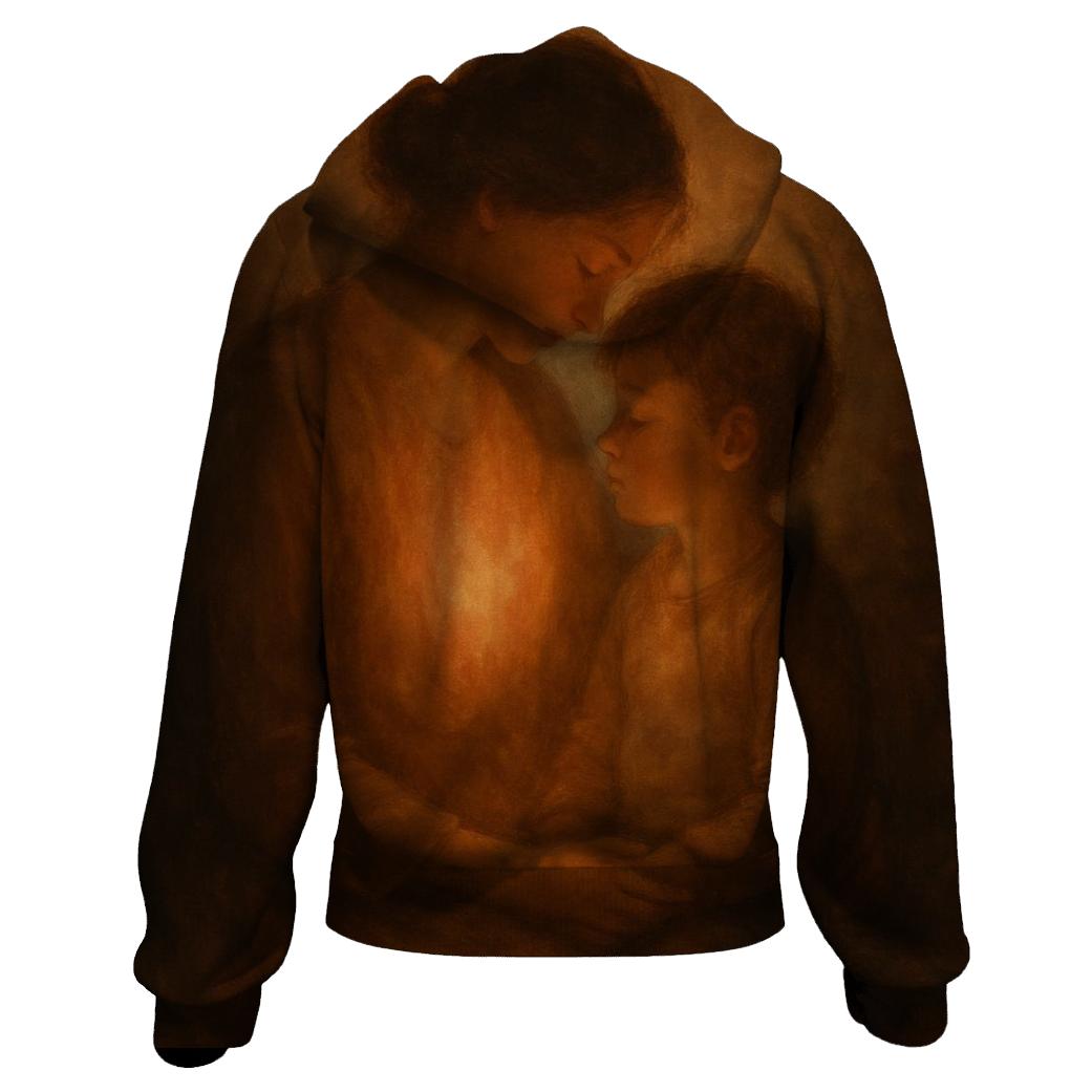 The Hearth Within: A Mothers Love That Keeps Us Warm premium hoodies