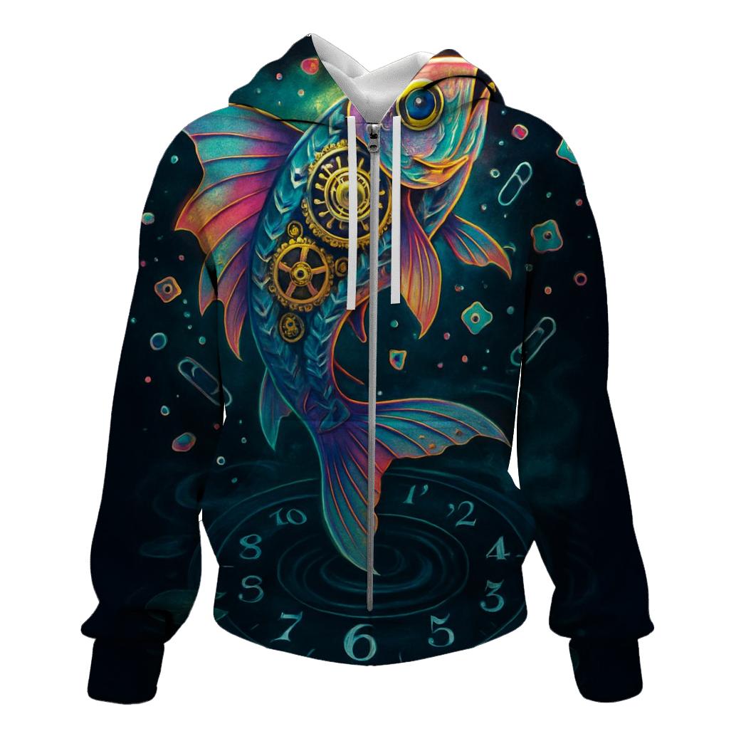 Clockwork Koi Paradox hoodie styles