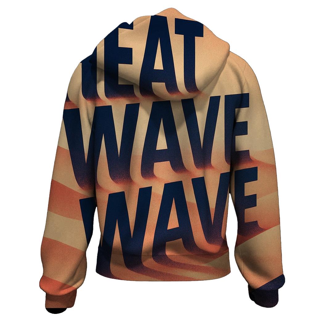 Desert Mirage Typography Poster hoodie styles