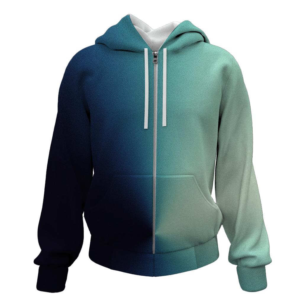 Polar Night Conic Bloom zip-up hoodies