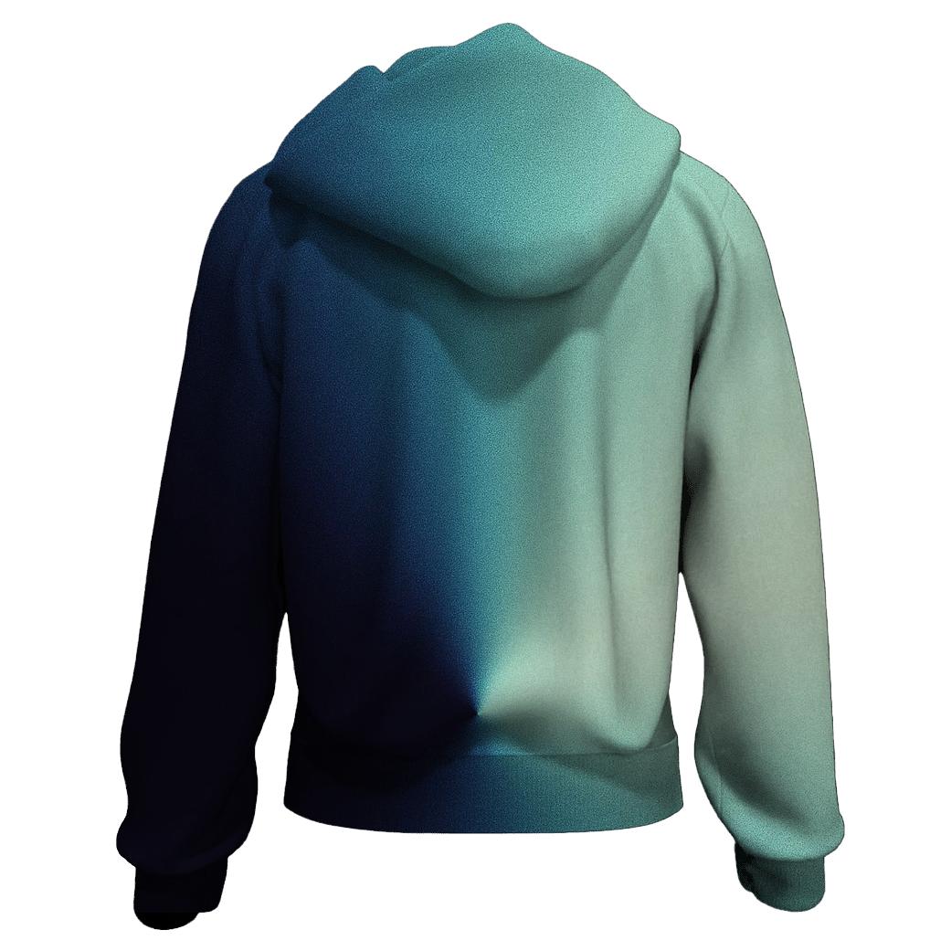 Polar Night Conic Bloom zip-up hoodies