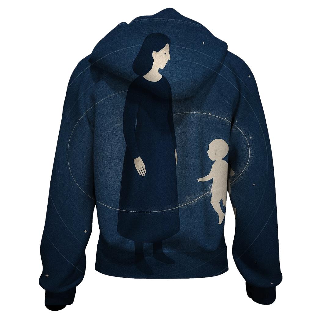 The Quiet Orbit: Always Returning To Her premium hoodies