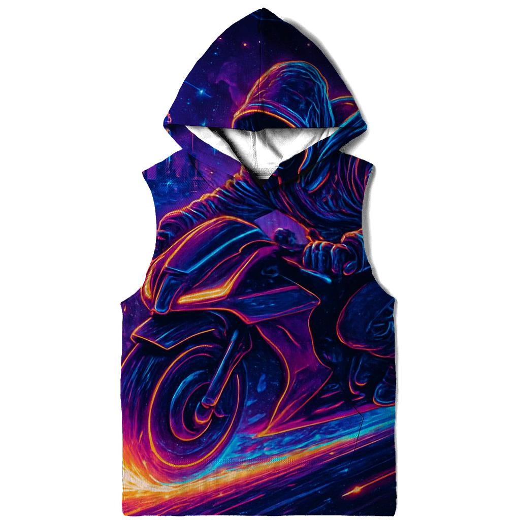 Neon Quasar Street Racer embroidered hoodies