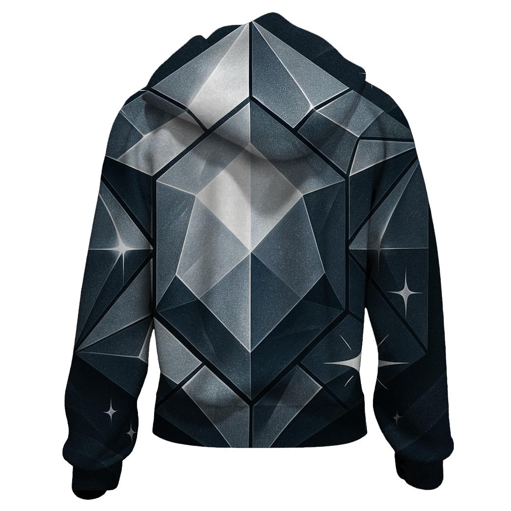 Charcoal Starforge Facets zip-up hoodies