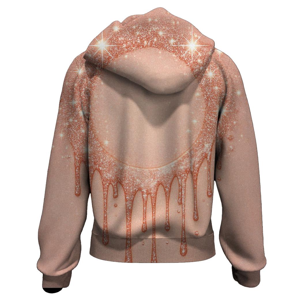 Rose Gold Meteor Drip Halo lightweight hoodies