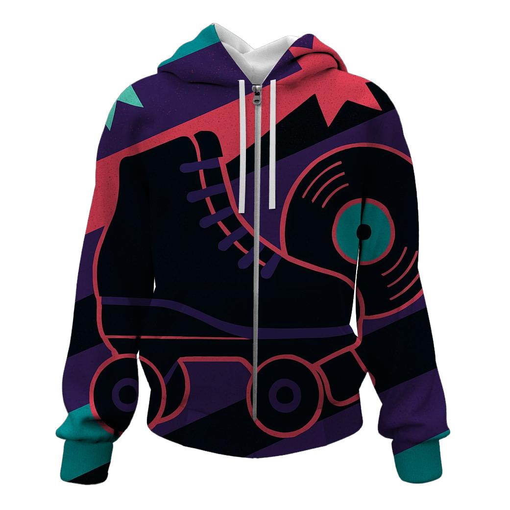 Disco Roller Rink Lightning Stripes hoodies fashion