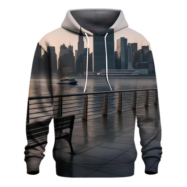 Gantry Plaza Dawn With The Manhattan Grid Waking Up hoodie trends
