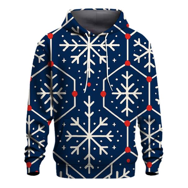 Snowflake Lattice Night Sky zip-up hoodies