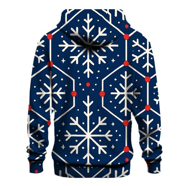 Snowflake Lattice Night Sky zip-up hoodies
