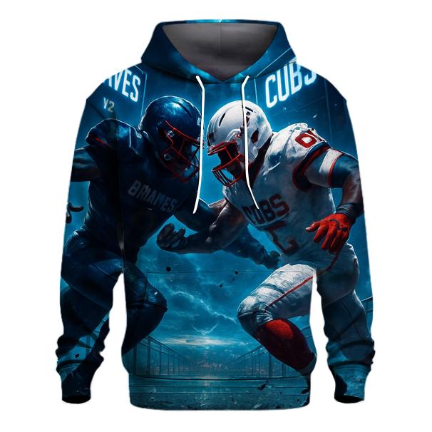 Skybridge Gridiron Clash Braves Versus Cubs pullover hoodies