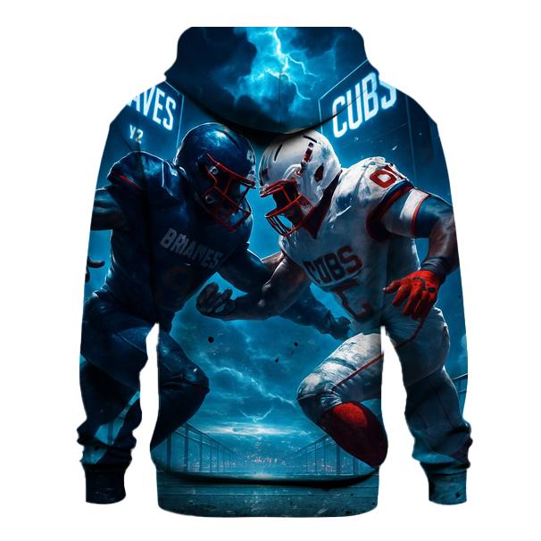 Skybridge Gridiron Clash Braves Versus Cubs pullover hoodies