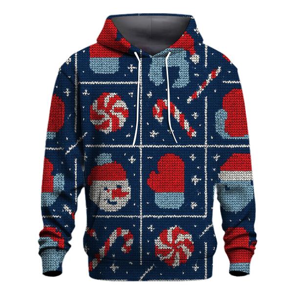 Frosty Meteor Shower Grid Design heavyweight hoodies