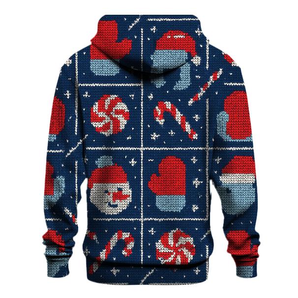 Frosty Meteor Shower Grid Design heavyweight hoodies