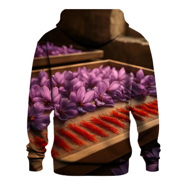 Saffron Crocus Stigmas Drying On Cedar Trays custom hoodies