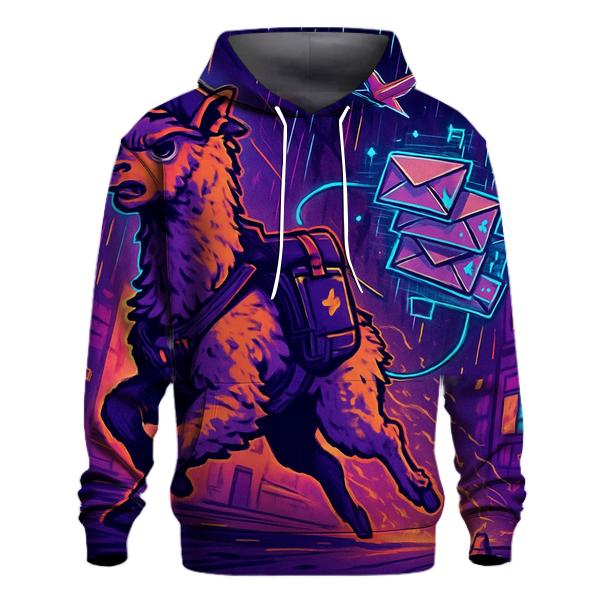 Neon Alpaca Dream Courier premium hoodies