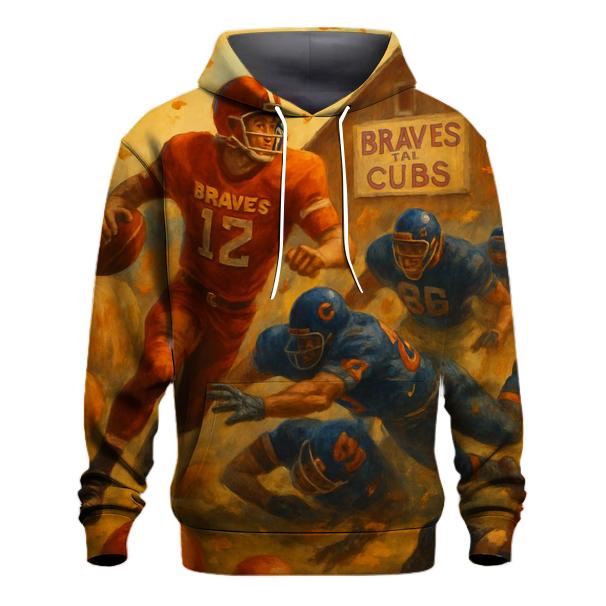 Autumn Orchard Scrimmage Braves Versus Cubs heavyweight hoodies