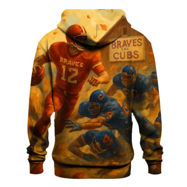Autumn Orchard Scrimmage Braves Versus Cubs heavyweight hoodies
