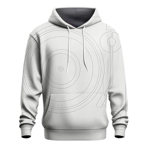 Monochrome Turntable Blueprint designer hoodies
