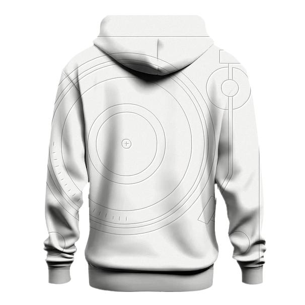 Monochrome Turntable Blueprint designer hoodies