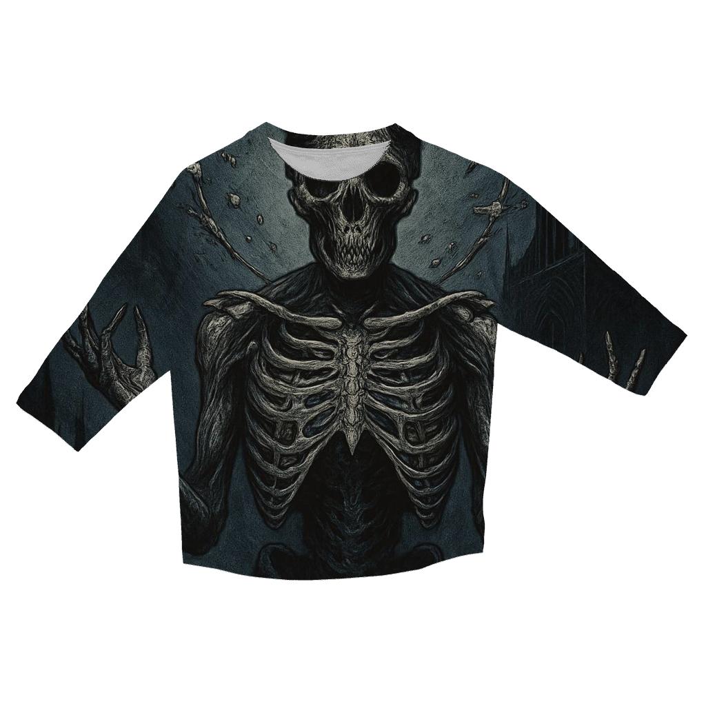 Moonlit Reliquary Of The Bone Oracle custom 3/4 sleeve shirts