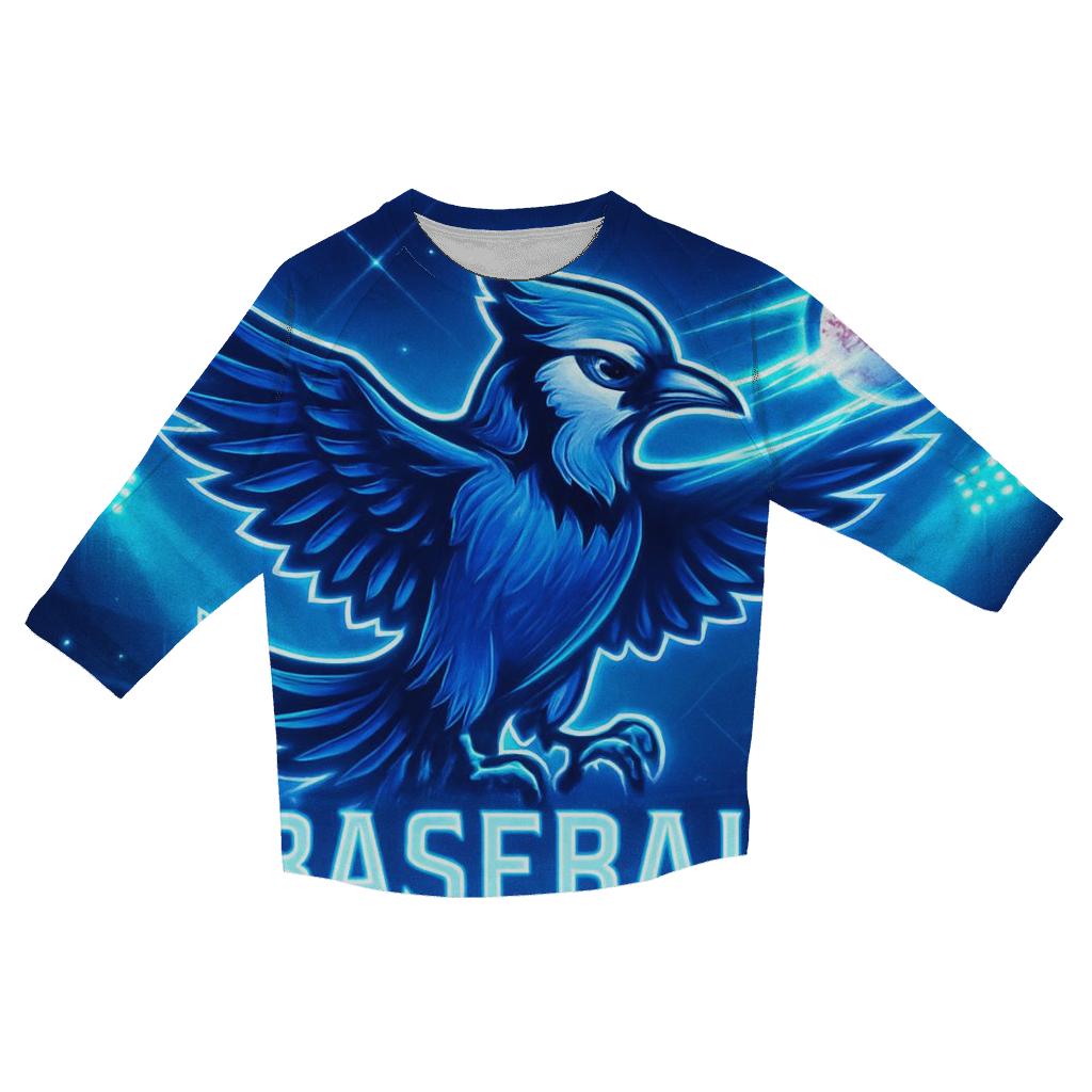 Blue Jays Aurora Diamond Surge printed three quarter sleeve shirts