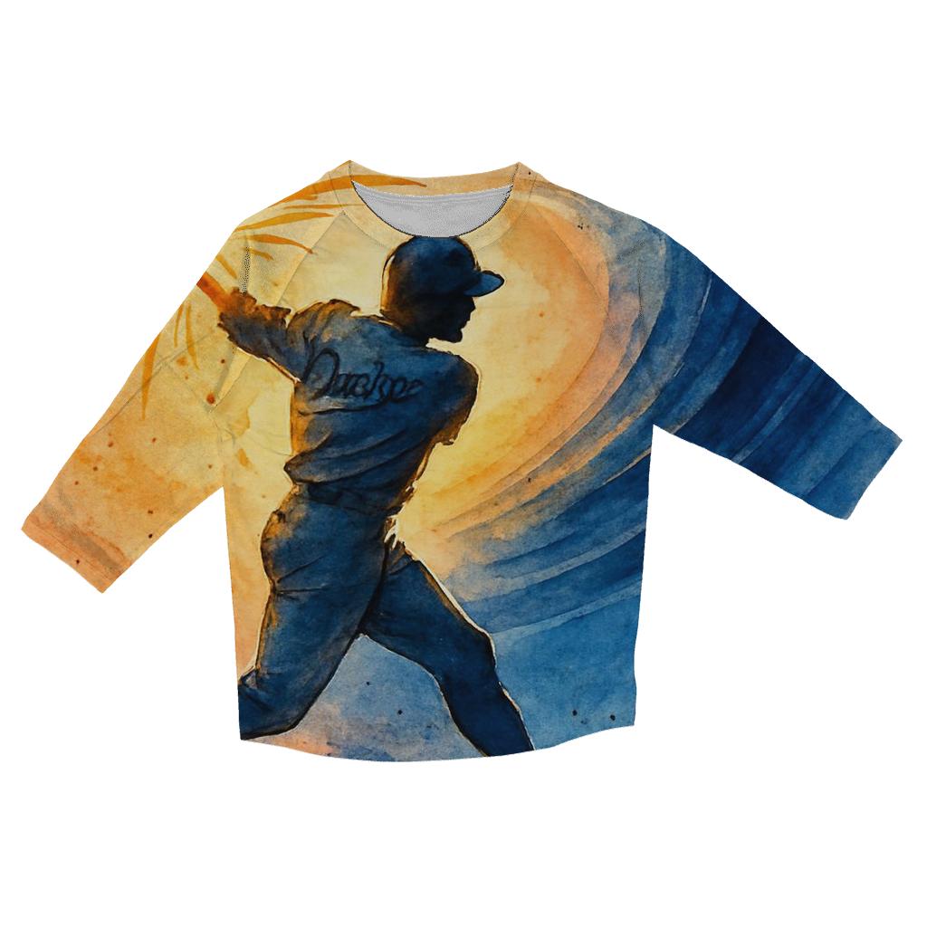 Sunset Splitter Through The Palm Wind casual three quarter sleeve shirts