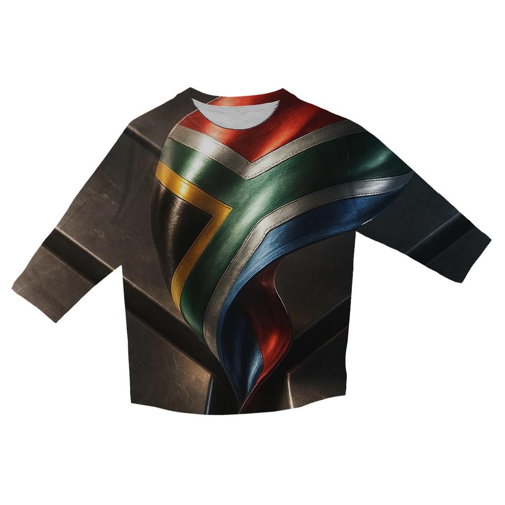 South Africa Metallic Prism Unity Wave stylish quarter sleeve tops