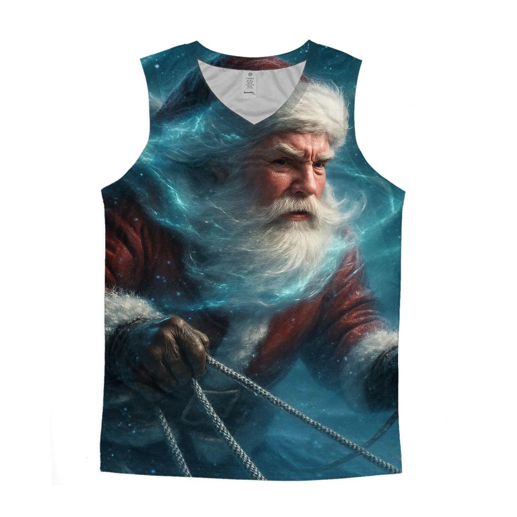Aurora Sleigh Captain Santa cotton sleeveless tops