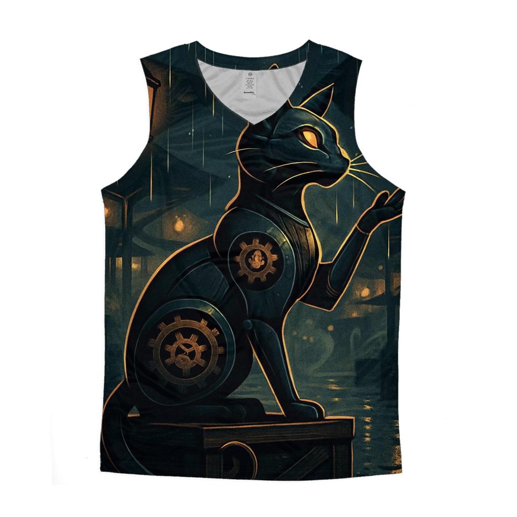 Clockwork Lantern Cat In The Rain Bazaar trendy fitted tank tops