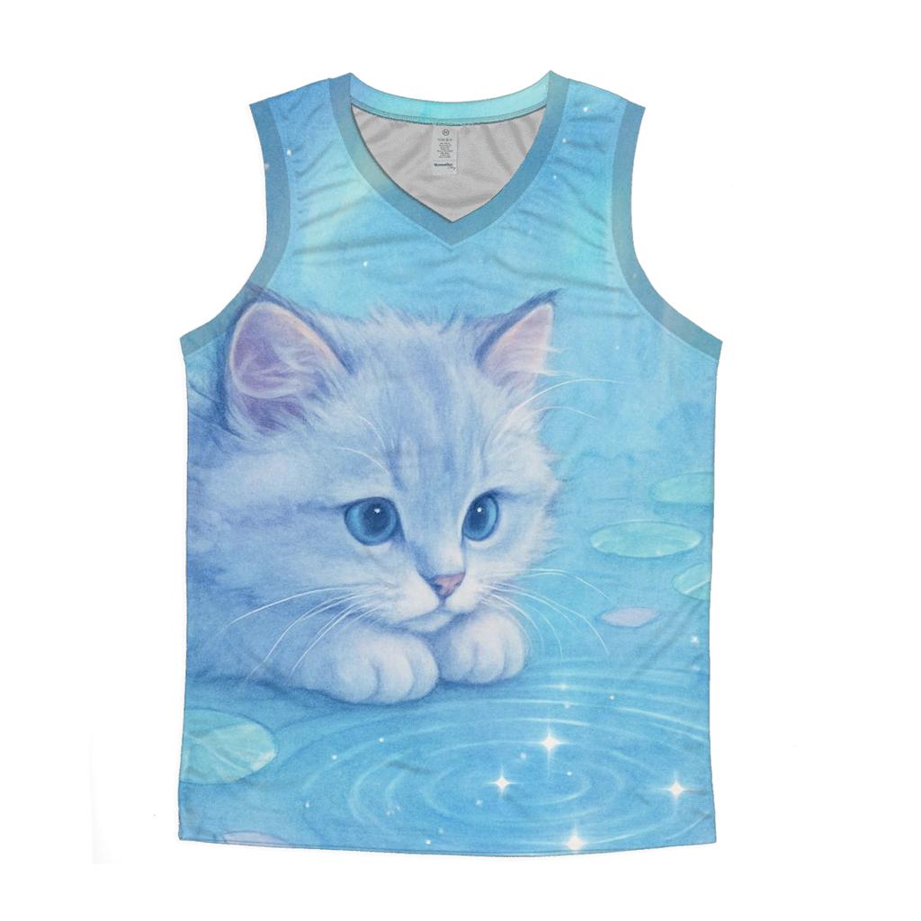 Crystal Pond Stargazer Kitten sports performance tank tops