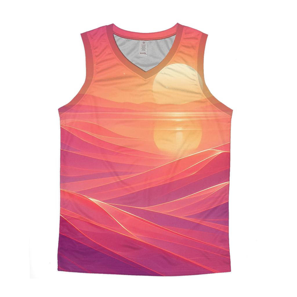 Glass Dune Sundown Mirage graphic print tank tops