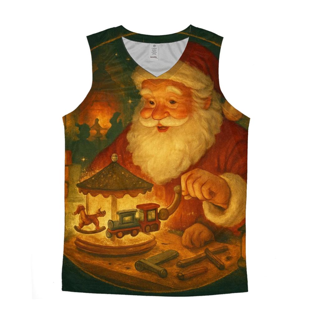 Storybook Workshop Carousel Santa custom tank tops